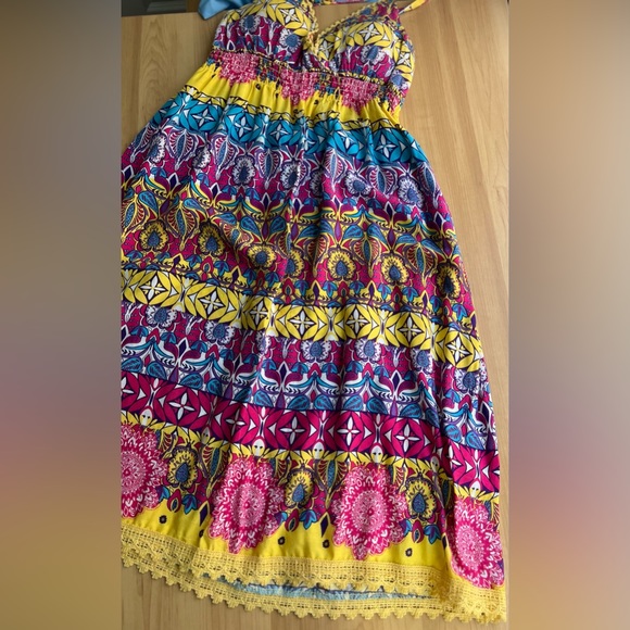 Derek Heart-  Summer/Beach/Sun dress. Multicolor. - Picture 4 of 16